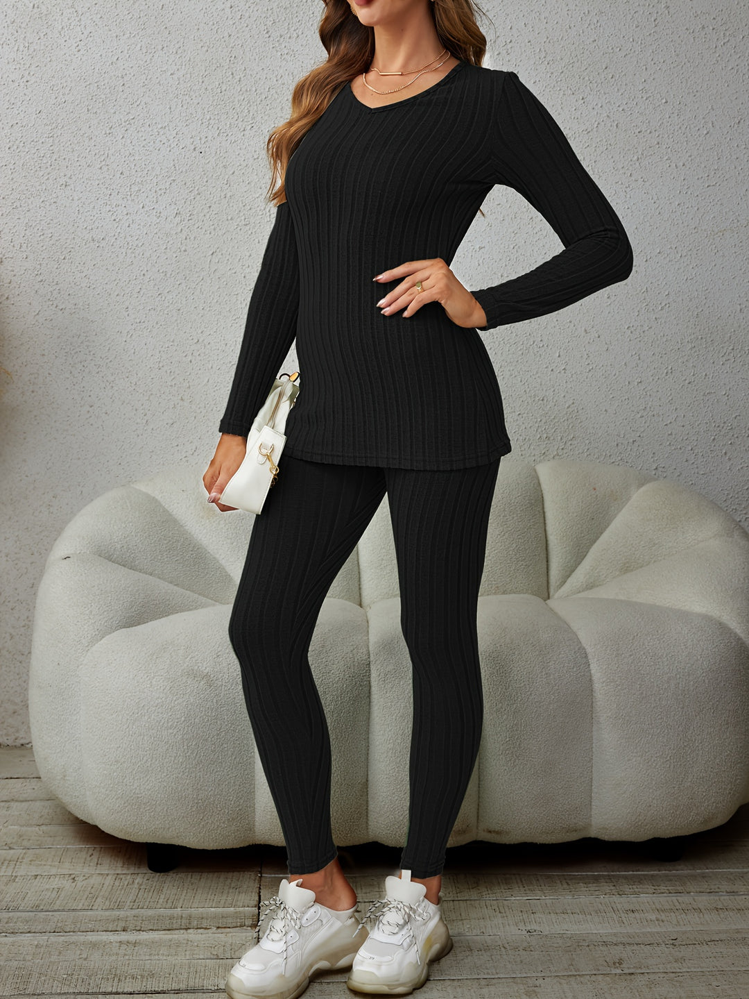 Miranda | Relaxed Ribbed Two-Piece Set