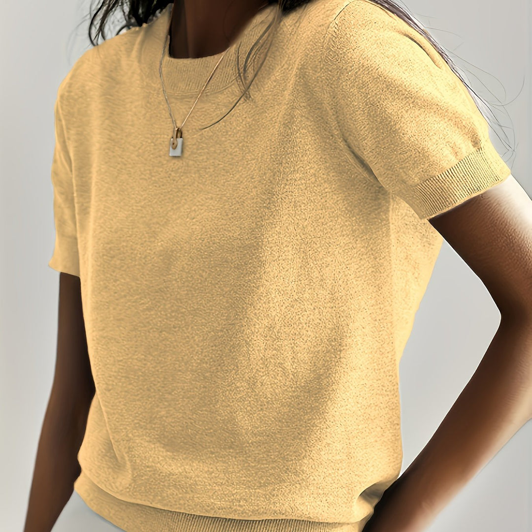 Tabitha | Softly Draped Short-Sleeve Top