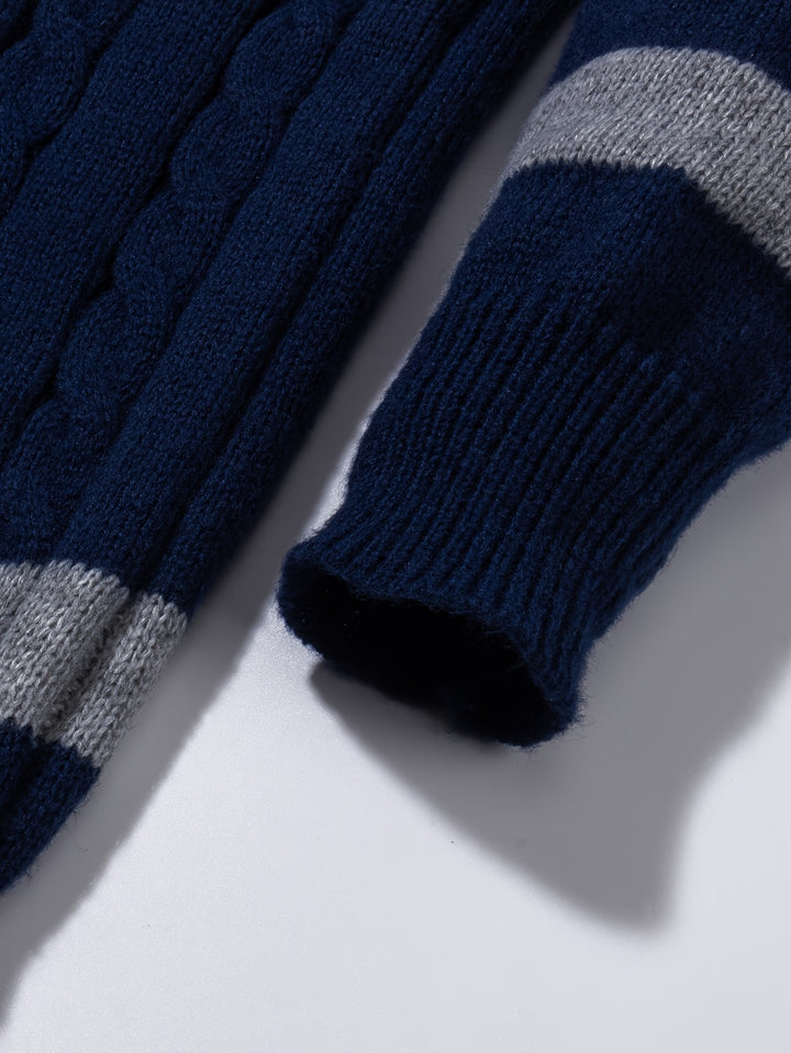 Nigel | Textured Cable-Knit Jumper