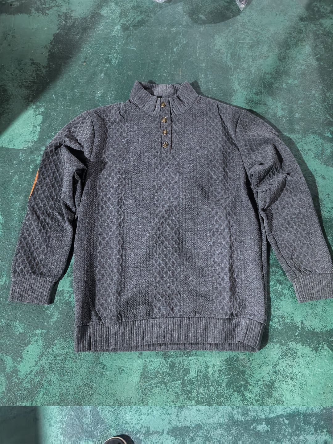 Gabriel | Textured Stand-Collar Jumper