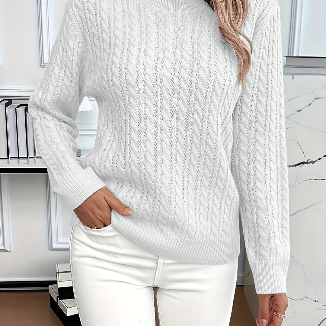 Lorelei | Cable-Knit Round Neck Sweater