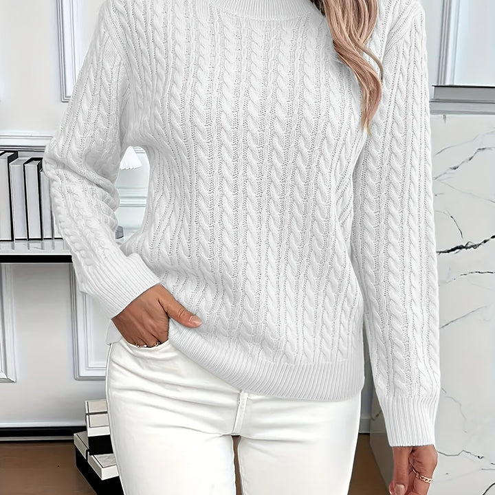 Lorelei | Cable-Knit Round Neck Sweater