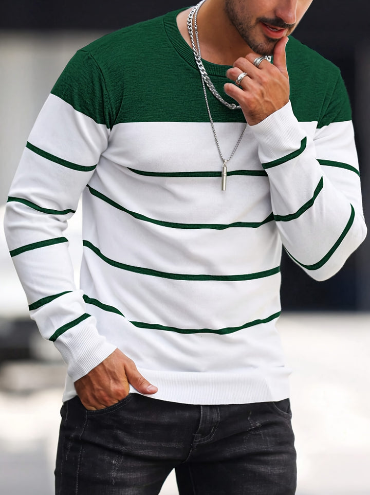 Rory | Colour-Block Striped Pullover