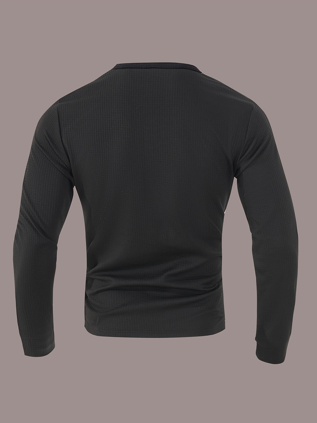 Sawyer | Textured Contrast Henley Shirt