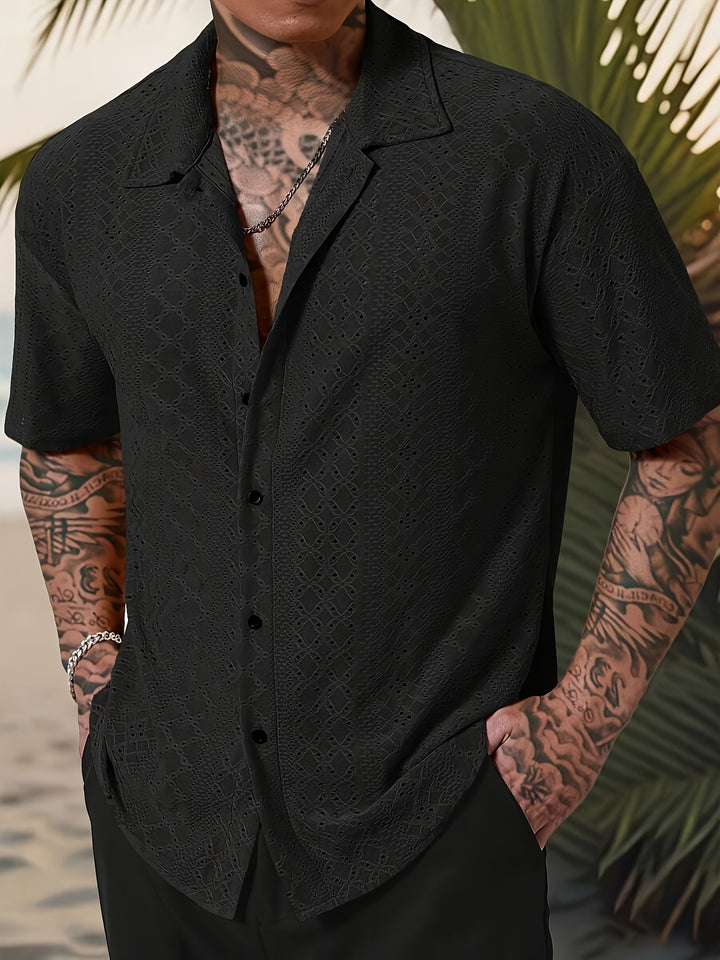 Rhett | Textured Short-Sleeve Casual Shirt