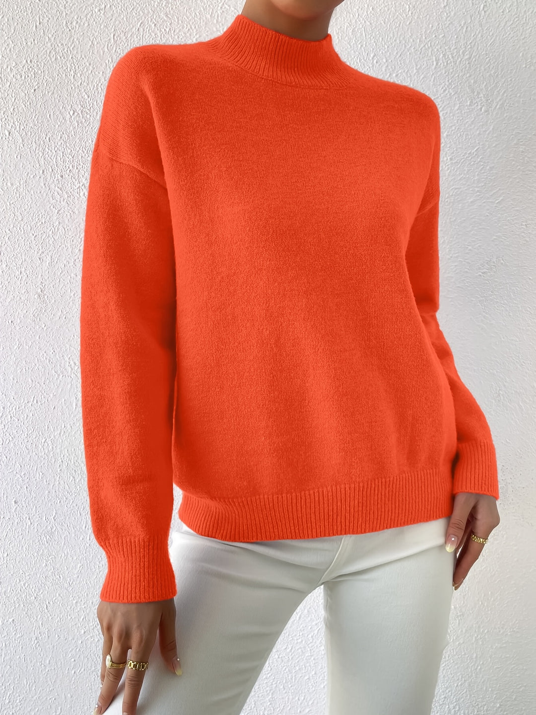 Simone | Relaxed Mock Neck Jumper