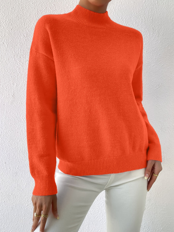 Simone | Relaxed Mock Neck Jumper