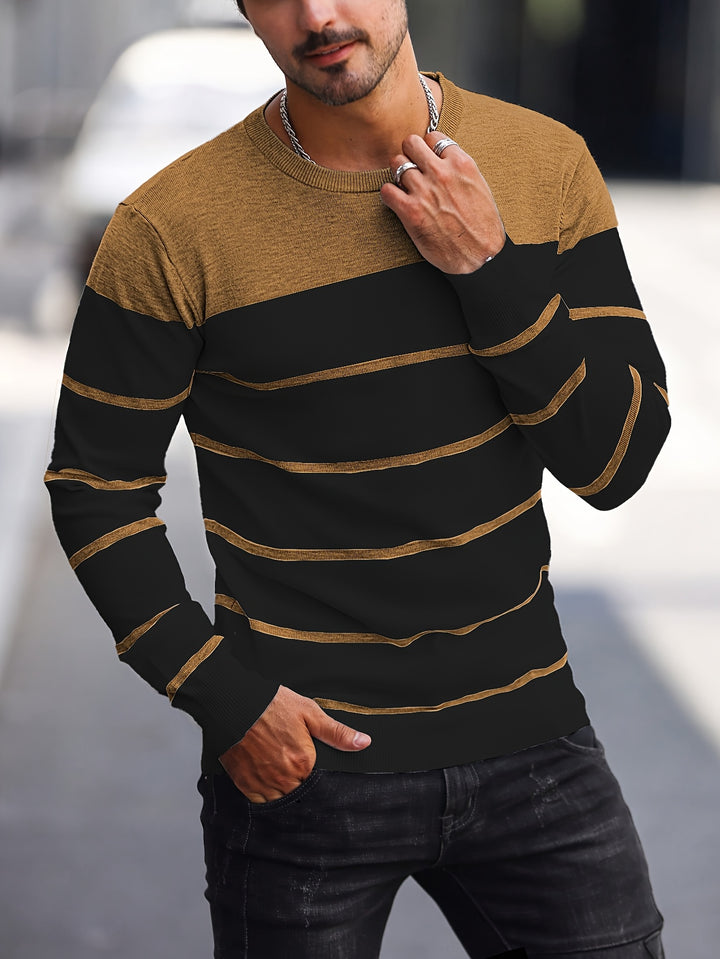 Rory | Colour-Block Striped Pullover