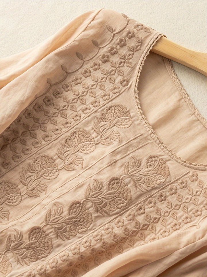 Rosetta | Embroidered Relaxed Blouse