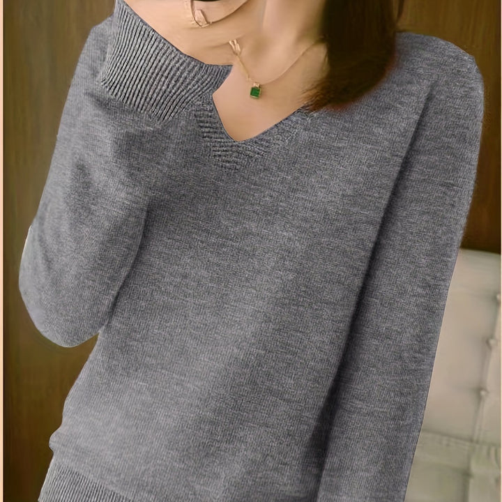 Deborah | Relaxed V-Neck Sweater