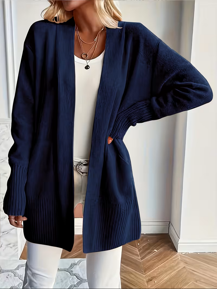 Sabine | Draped Open-Front Cardigan