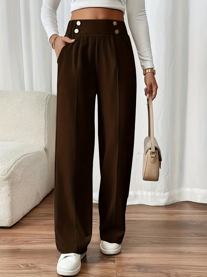 Emillia | Elegant Straight-Leg Office Pants