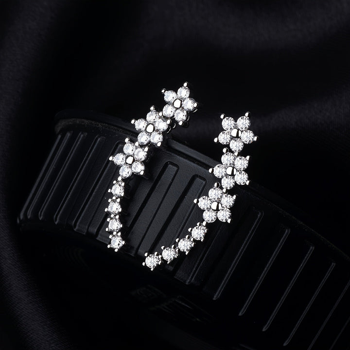 Cynthia | Timeless Floral Climber Earrings