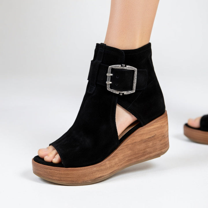 Whitney | Stylish Open Wedge Ankle Boots