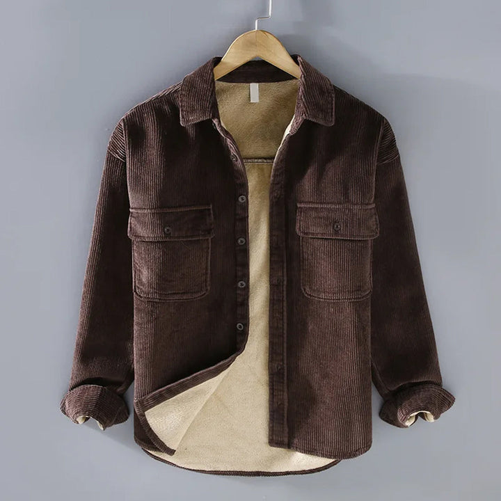 Rupert | Warm Ribbed Button-Up Jacket