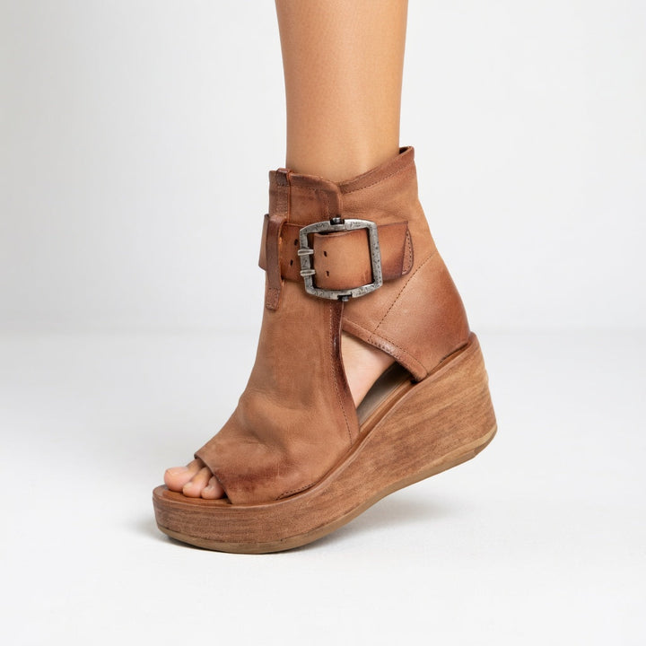 Whitney | Stylish Open Wedge Ankle Boots