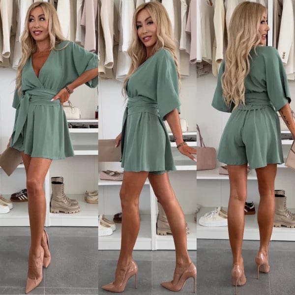 Jessalyn | Stylish Short Sleeve Wrap Dress