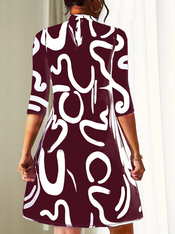Romilly | Elegant Round Neck Dress