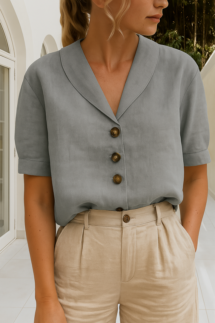 Rianne | Refined Button-Front Blouse
