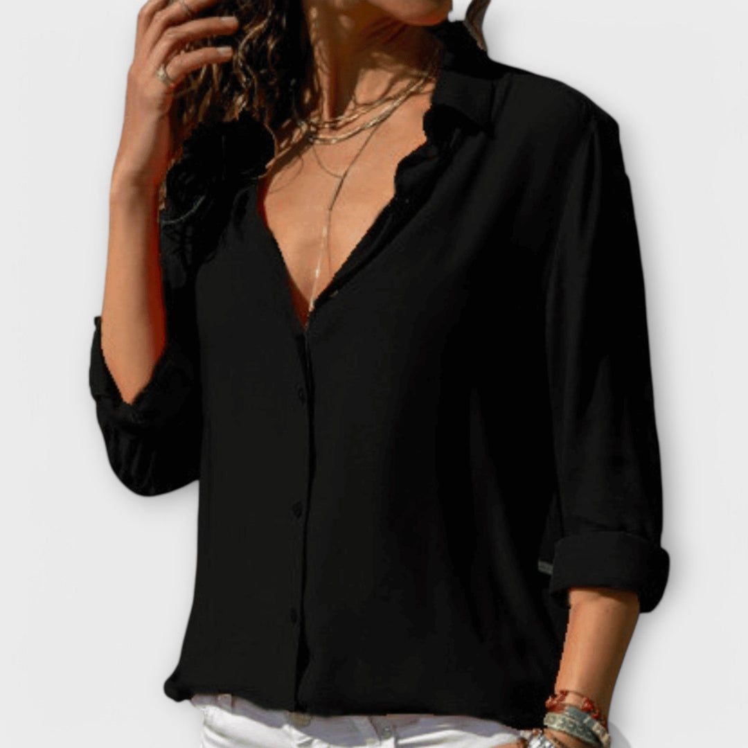 Clarisse | Elegant Button-Up Blouse