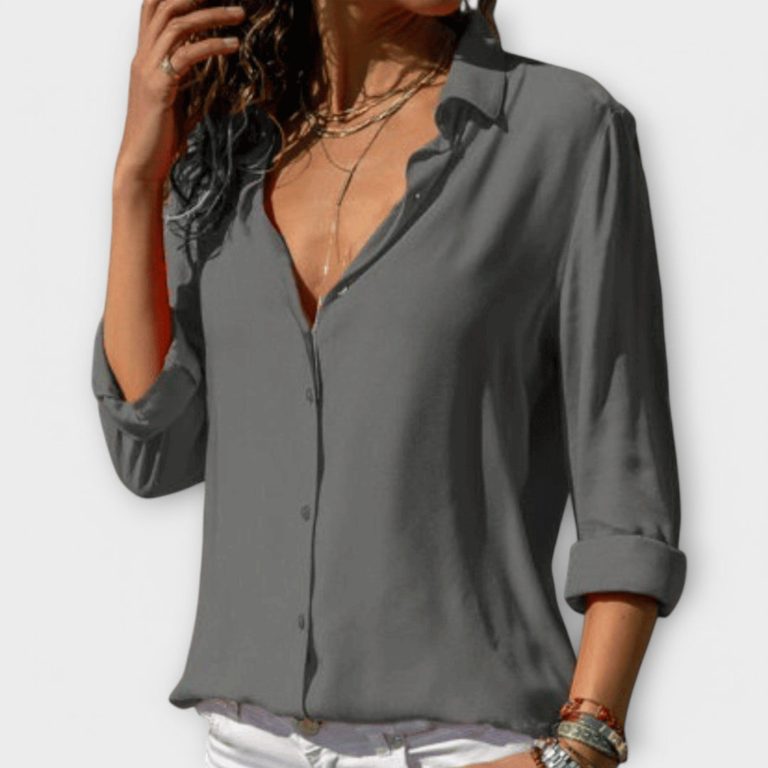 Clarisse | Elegant Button-Up Blouse
