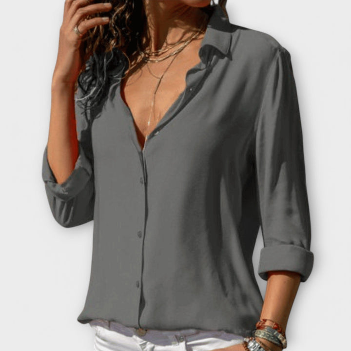 Clarisse | Elegant Button-Up Blouse