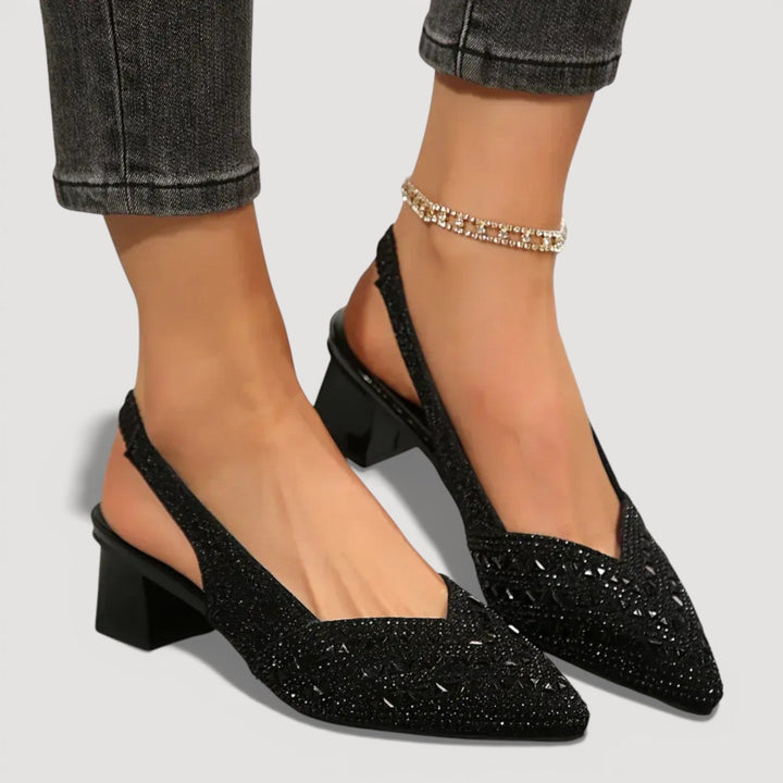 Diana | Sparkling Slingback Pumps