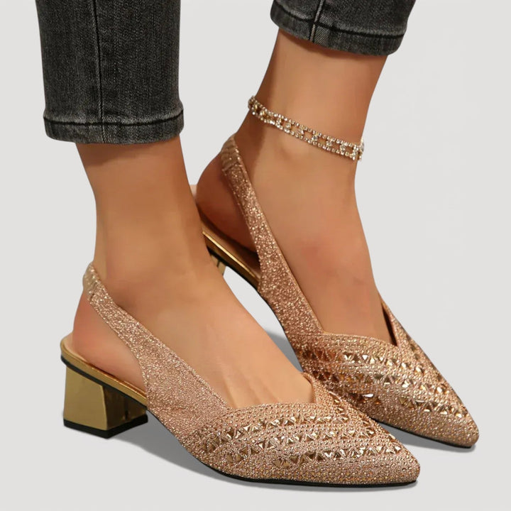 Diana | Sparkling Slingback Pumps