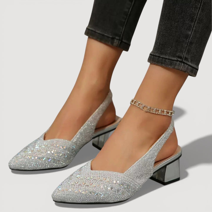 Diana | Sparkling Slingback Pumps