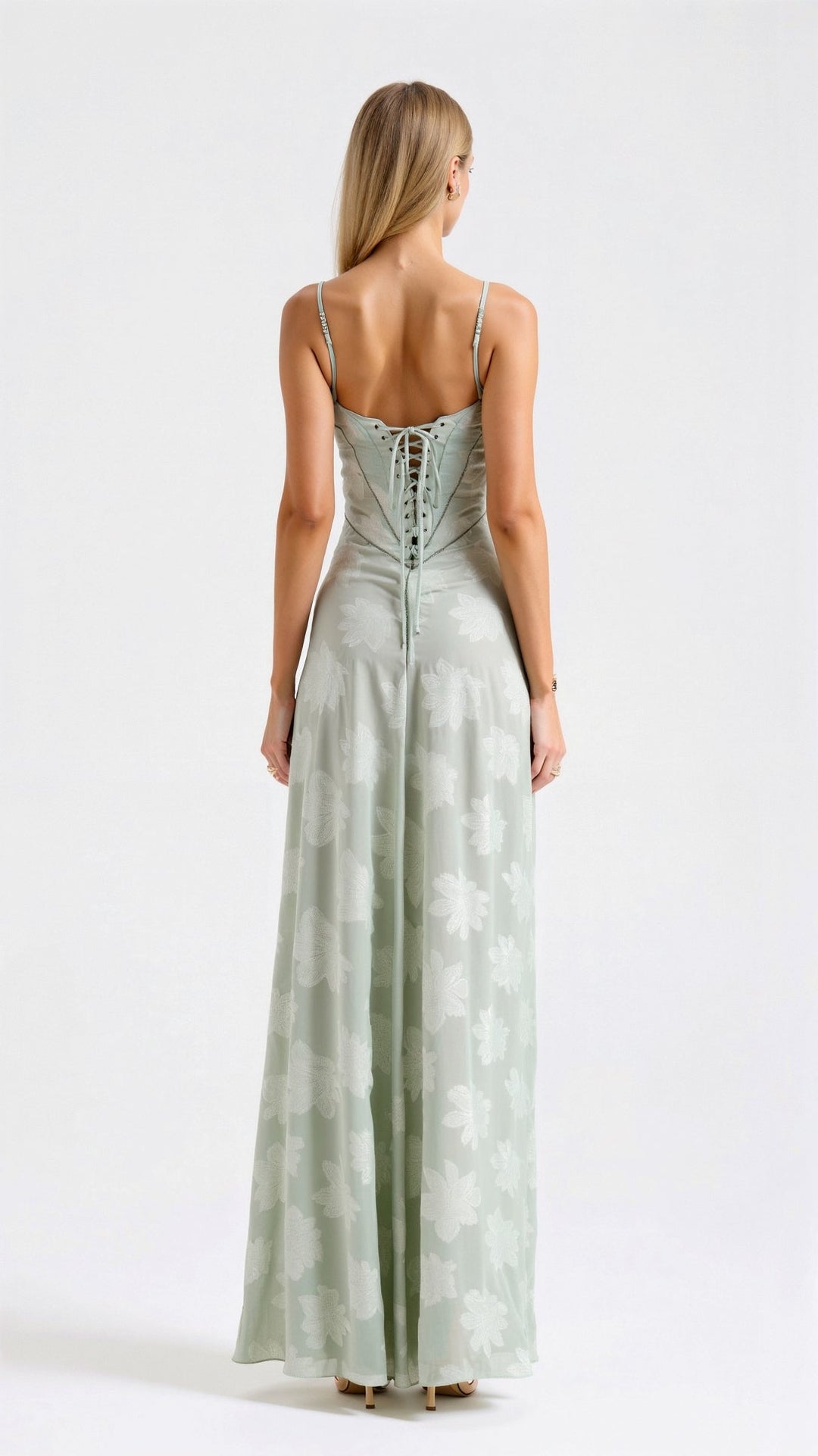 Lauren | Stylish Floral Bustier Maxi Dress