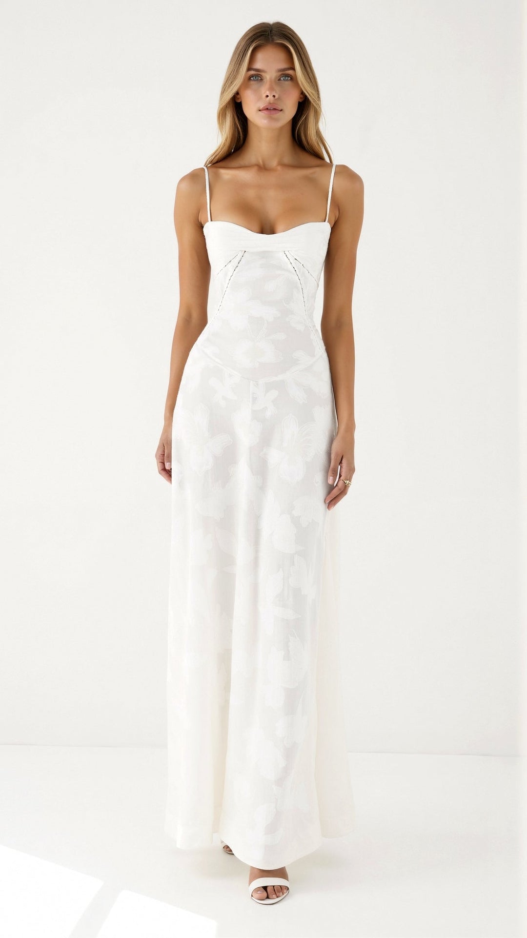 Lauren | Stylish Floral Bustier Maxi Dress
