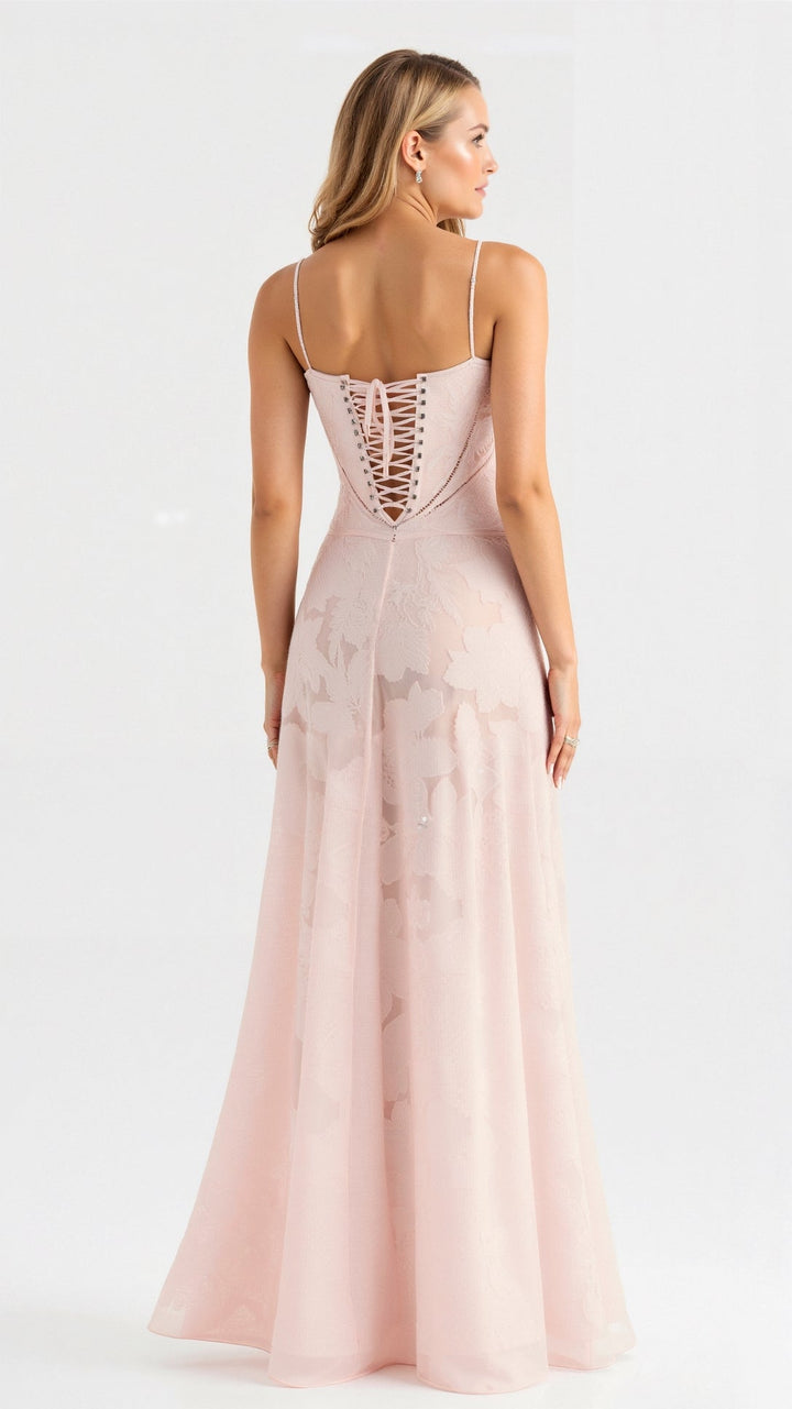 Lauren | Stylish Floral Bustier Maxi Dress