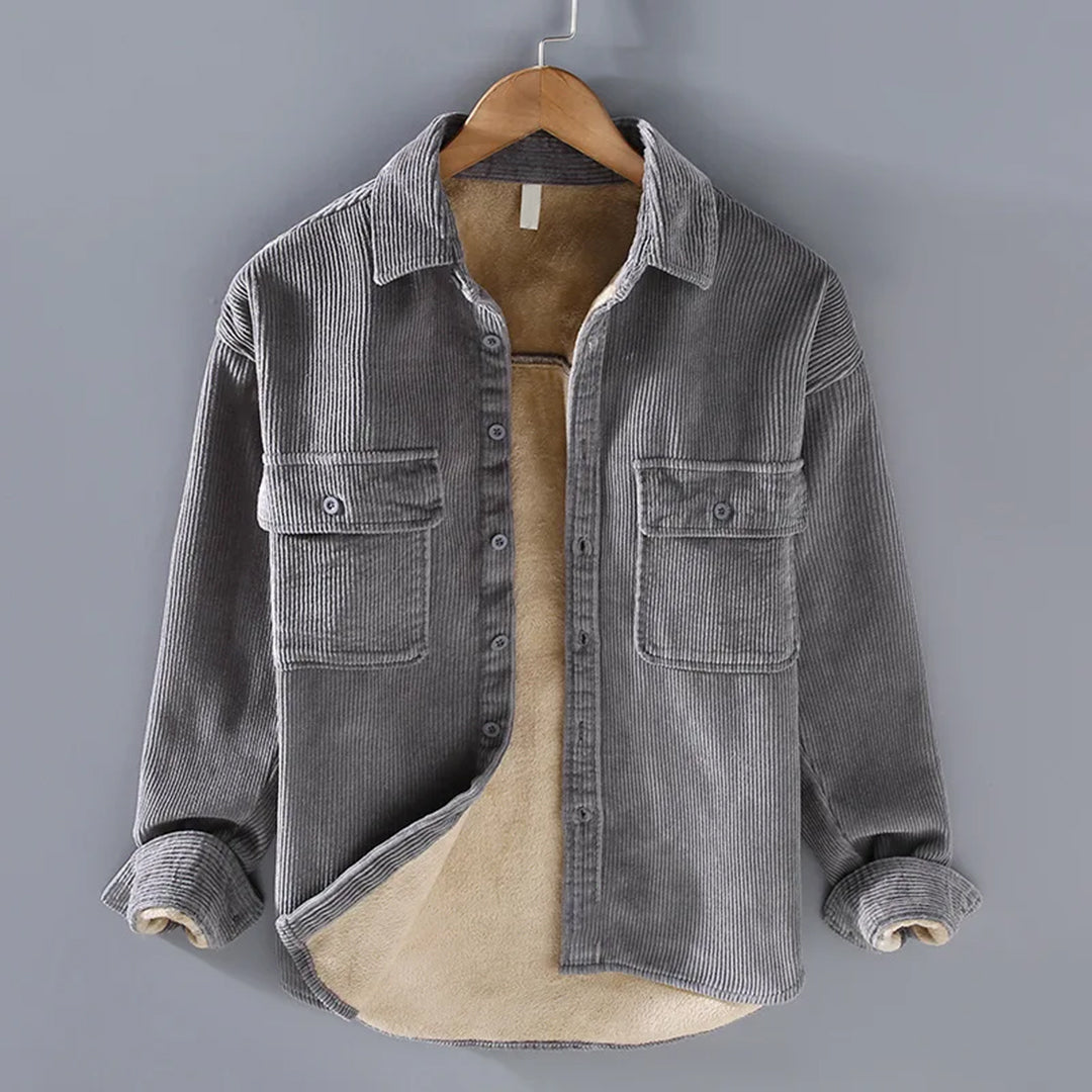 Rupert | Warm Ribbed Button-Up Jacket
