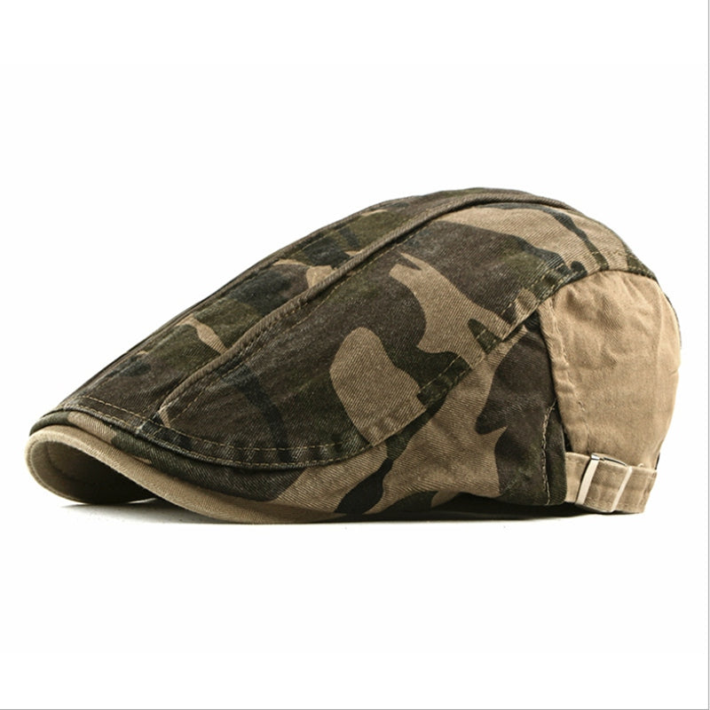 Graham | Vintage Camo Flat Cap