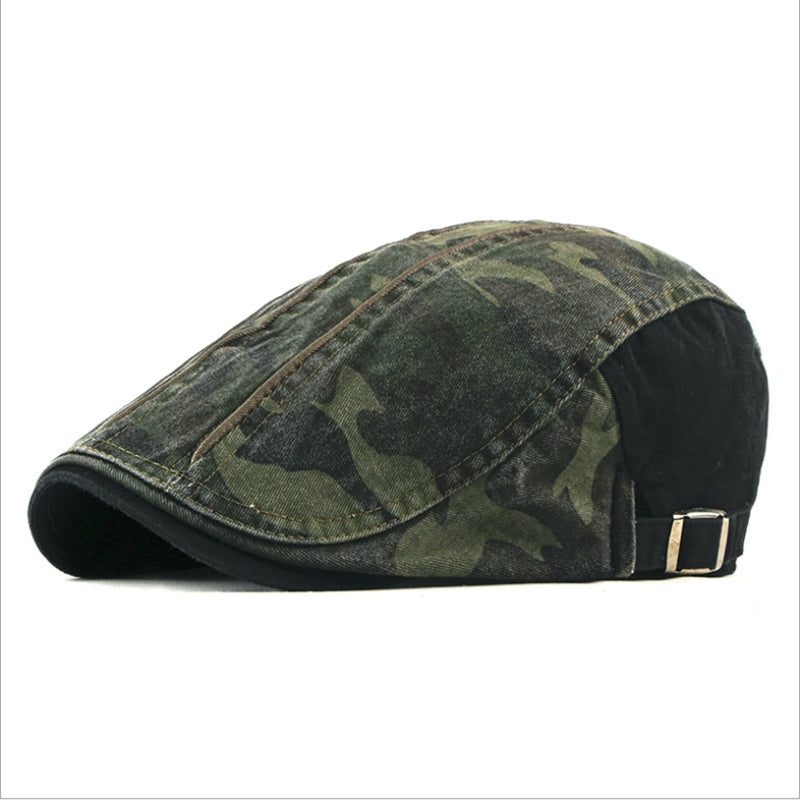 Graham | Vintage Camo Flat Cap