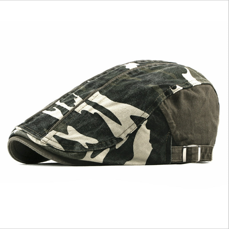 Graham | Vintage Camo Flat Cap