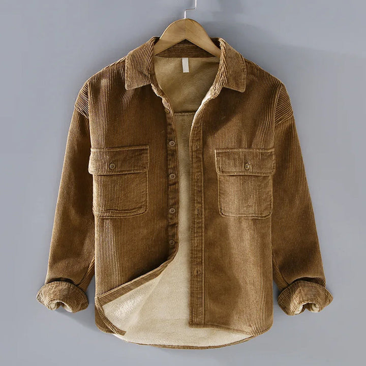 Rupert | Warm Ribbed Button-Up Jacket