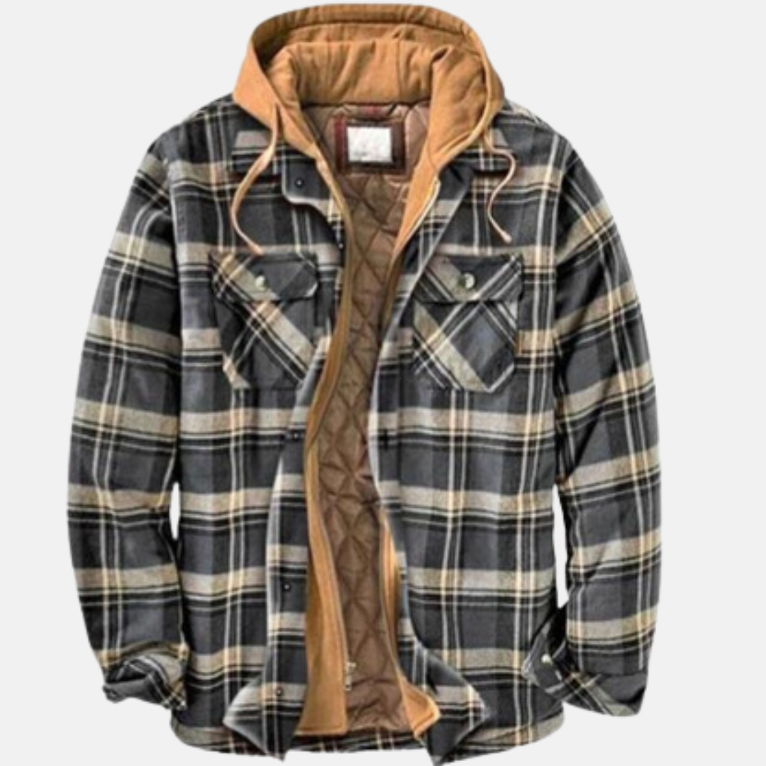 Roland | Rugged Checked Hooded Jacket