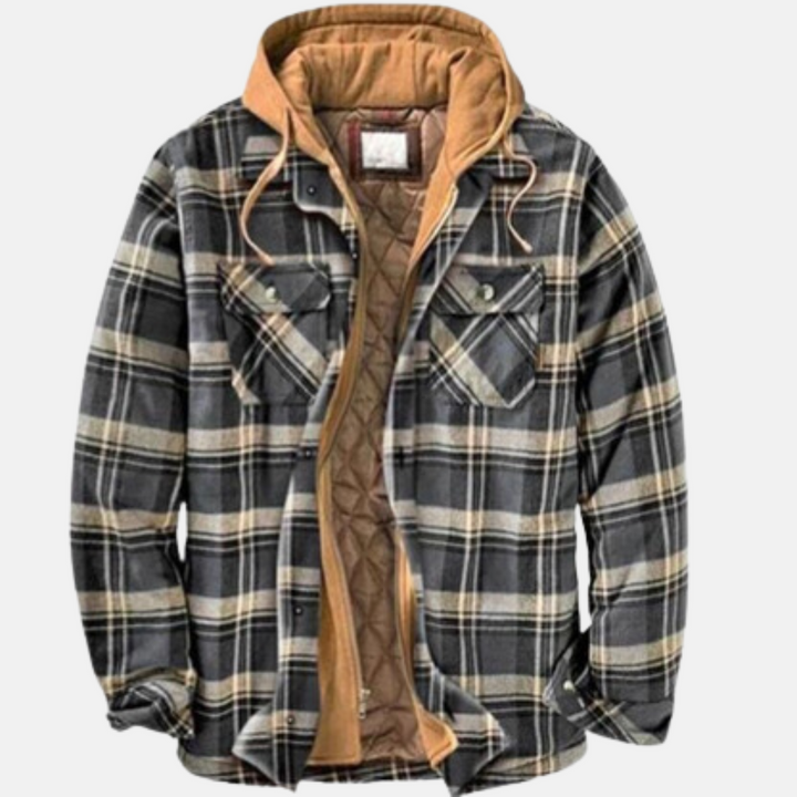 Roland | Rugged Checked Hooded Jacket