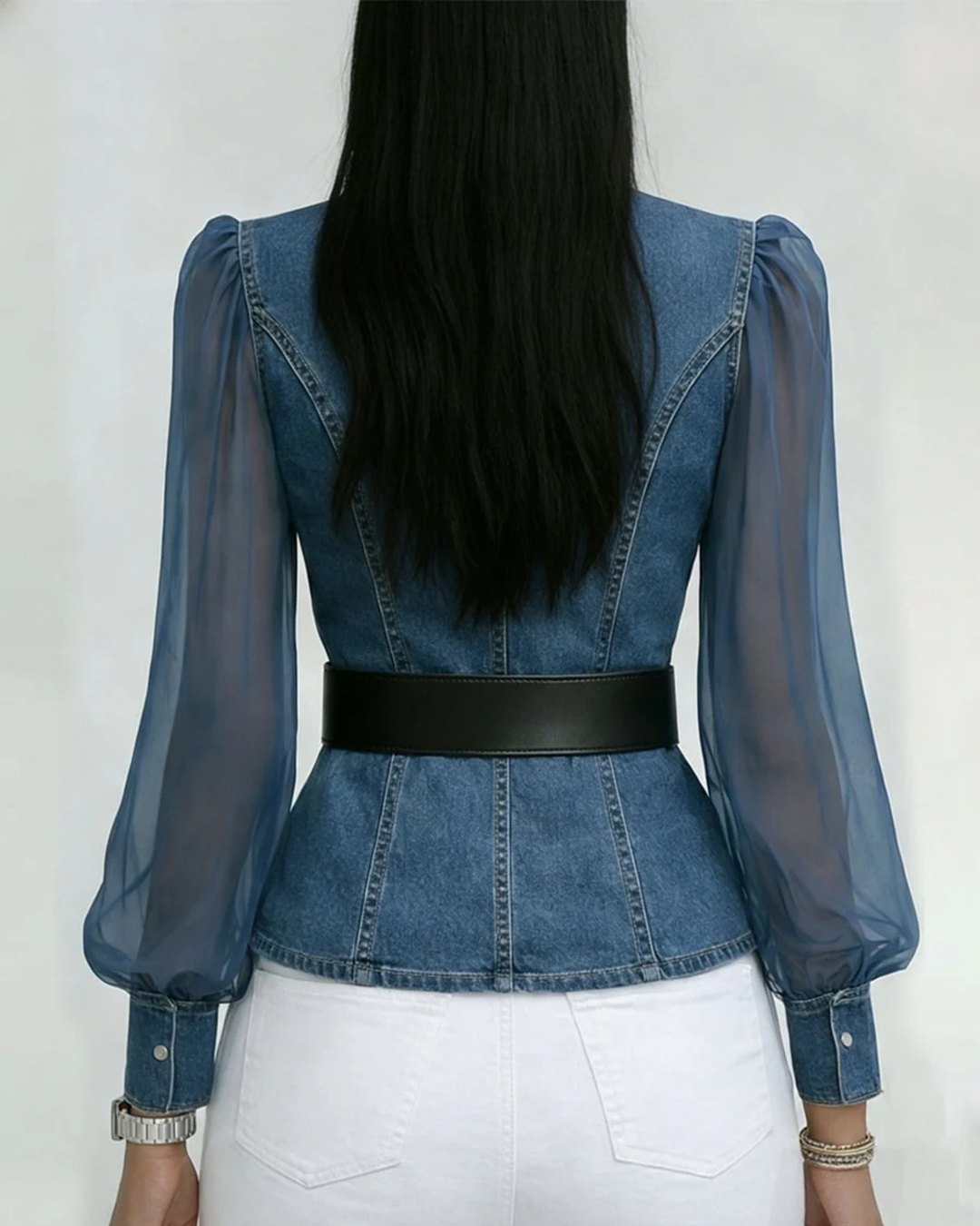 Bernadette | Belted Statement Top