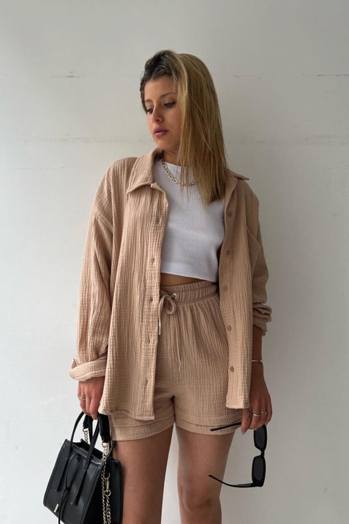 Hestia | Stylish Button Shirt and Pants Set