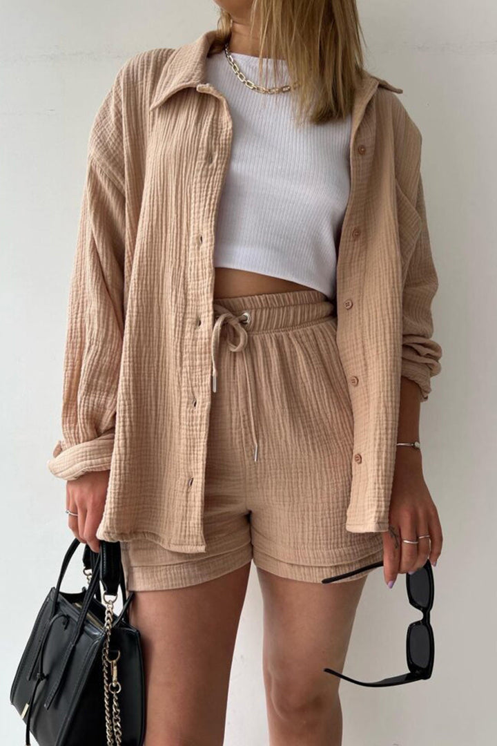 Hestia | Stylish Button Shirt and Pants Set