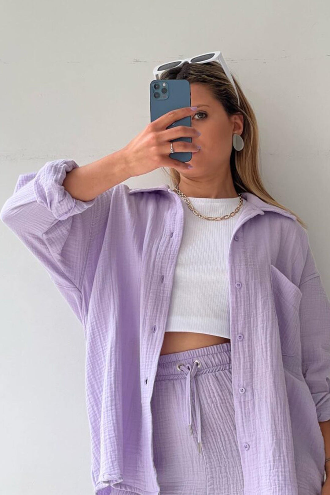 Hestia | Stylish Button Shirt and Pants Set