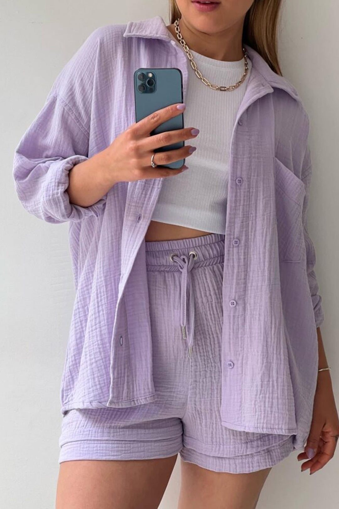 Hestia | Stylish Button Shirt and Pants Set
