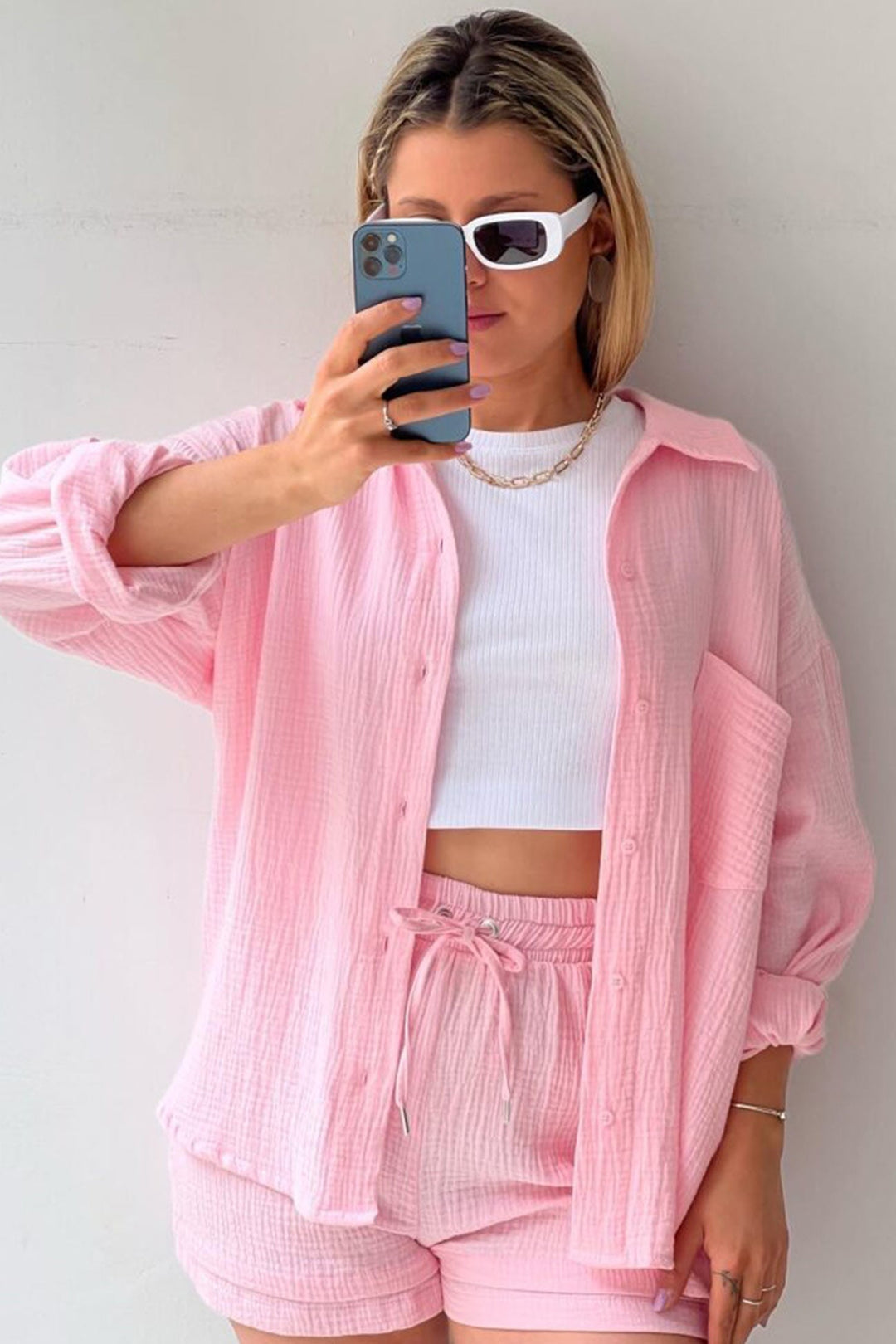 Hestia | Stylish Button Shirt and Pants Set