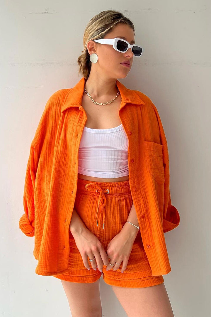 Hestia | Stylish Button Shirt and Pants Set