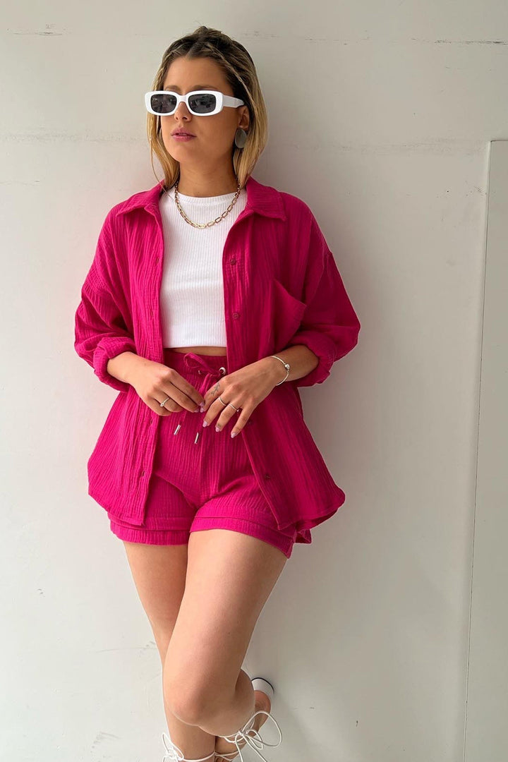 Hestia | Stylish Button Shirt and Pants Set