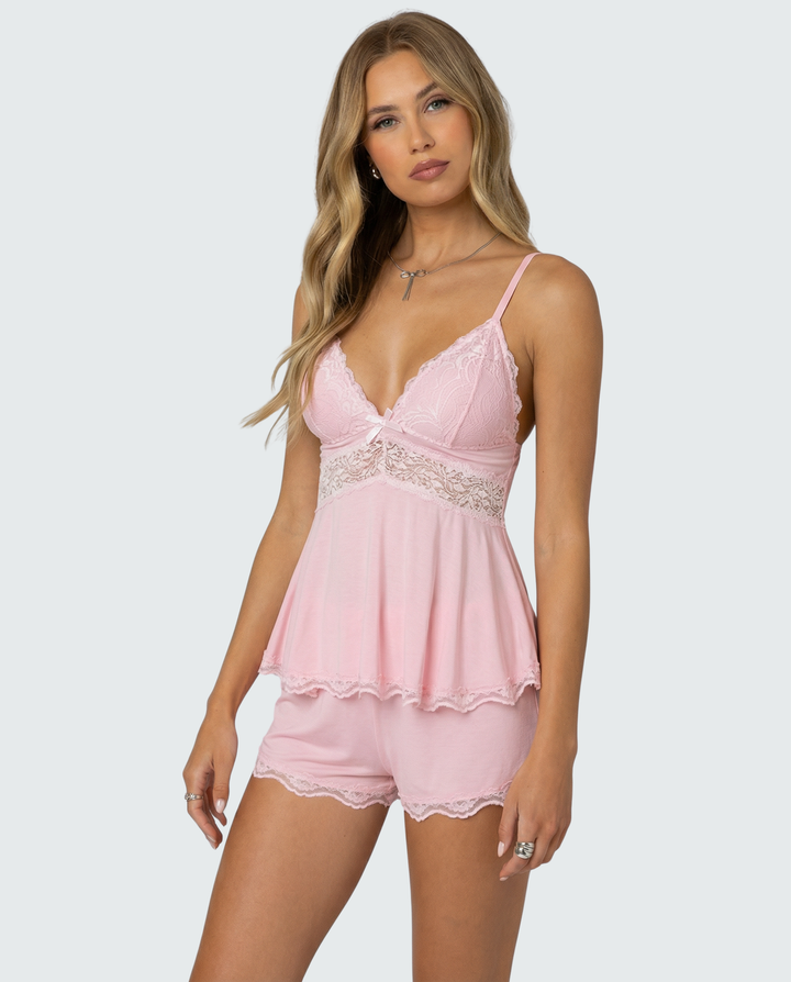 Eliza | Delicate Lace Camisole Set