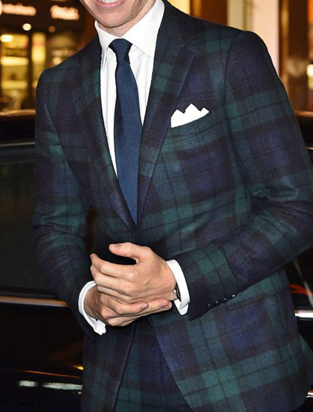 Gareth | Single Breasted One-Button Plaid Jacket