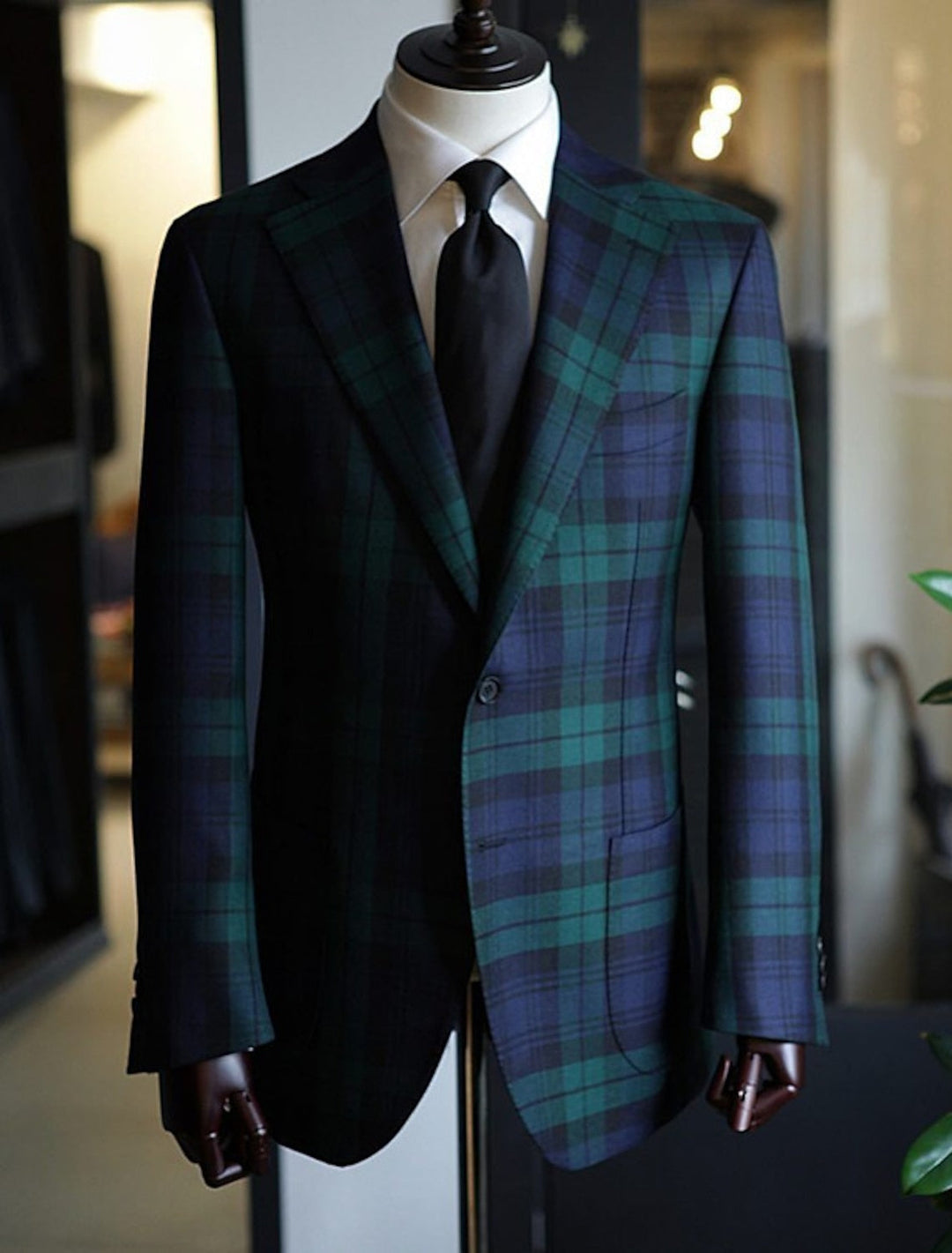 Gareth | Single Breasted One-Button Plaid Jacket